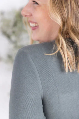 $0 Down Preorder: Brushed Ribbed Knit Snap Front Henley-2- Long Sleeve Tops-MICHELLE MAE-Styled by Stacked - A Plus Size Women's Boutique in Lakeville, MN