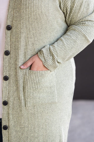 Kelbie Ribbed Duster w/Pockets in Solids (5 colors)-4- Overlayer Tops-MICHELLE MAE-Styled by Stacked - A Plus Size Women's Boutique in Lakeville, MN