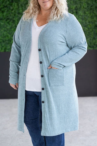 Kelbie Ribbed Duster w/Pockets in Solids (5 colors)-4- Overlayer Tops-MICHELLE MAE-Styled by Stacked - A Plus Size Women's Boutique in Lakeville, MN