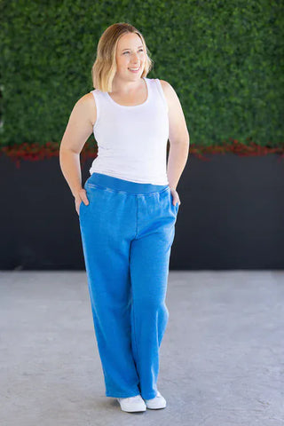 $0 Down Preorder: Vintage Wash Wide Leg Lounge Pants-2- Long Sleeve Tops-MICHELLE MAE-Styled by Stacked - A Plus Size Women's Boutique in Lakeville, MN