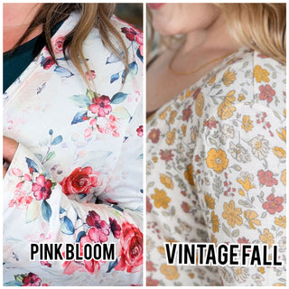 Tinley Tissue Weight Pocket Cardigan in Florals (8 Colors)