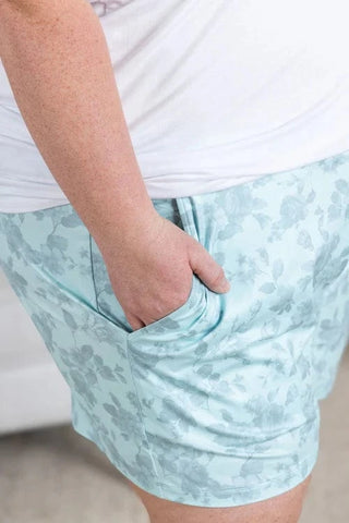 Jaymee Pull On Shorts in Florals-10- Bottoms Non-Denim-MICHELLE MAE-Styled by Stacked - A Plus Size Women's Boutique in Lakeville, MN