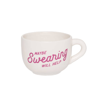 ***Maybe Swearing Will Help Oversized Coffee Mug-12- Accessories & Gifts-Totalee Gift-Styled by Stacked - A Plus Size Women's Boutique in Lakeville, MN