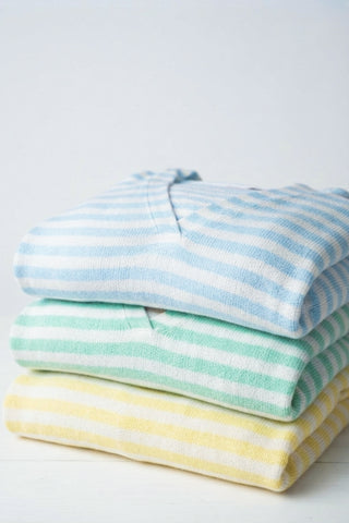 Haylee Lightweight Hooded Pullover in Summer Stripes