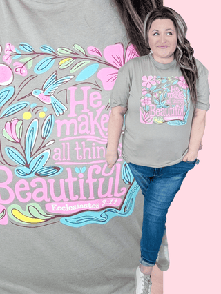 6- Graphic Tops He Makes All Things Beautiful Tee *DEAL* plus size clothing