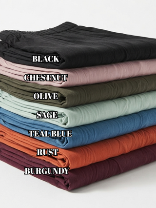 Gia Everyday Midi Skirt w/Pockets + Side Slit (7 colors)