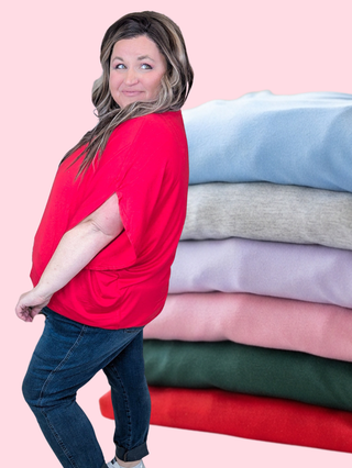 Darcy Luxe Dolman Top in Solids