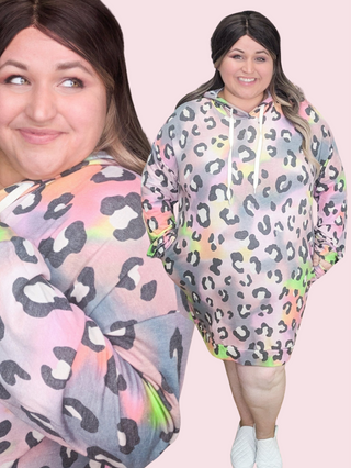 Frankie Neon Animal Print Dress