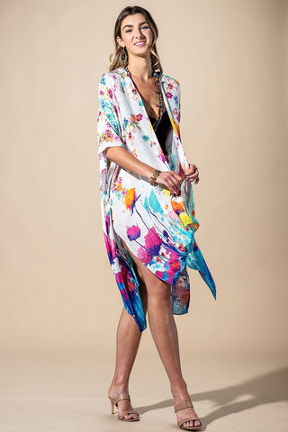 Leia Wildflower Splash Kimono-4- Overlayer Tops-Urbanista-Styled by Stacked - A Plus Size Women's Boutique in Lakeville, MN
