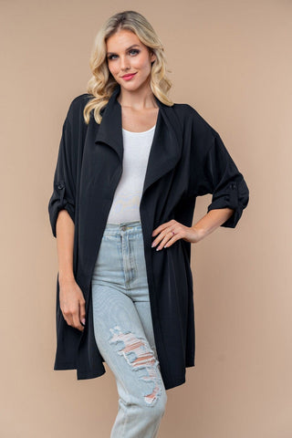 Betsy Button Sleeve Solid Oversized Cardigan (2 Colors)-4- Overlayer Tops-WHITE BIRCH-Styled by Stacked - A Plus Size Women's Boutique in Lakeville, MN