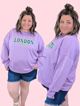 London Scuba Pullover in Lilac