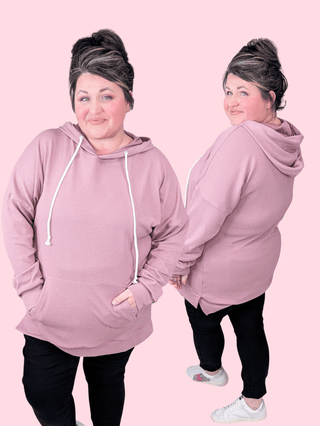 PHC- Luxe Ribbed Pullover Hoodie w/Side Slits-3- Hooded Tops-MICHELLE MAE-Styled by Stacked - A Plus Size Women's Boutique in Lakeville, MN