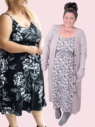 Karli Luxe Floral Midi Dress w/Adjustable Straps (4 colors)-11- Dress/Romp/Jump-MICHELLE MAE-Styled by Stacked - A Plus Size Women's Boutique in Lakeville, MN