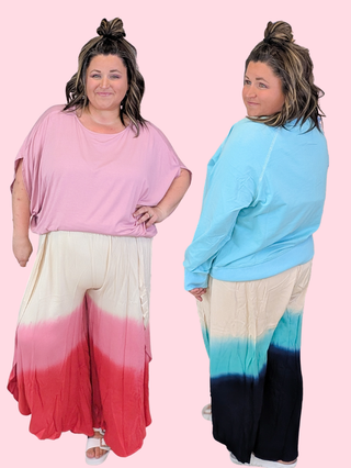 Enid Flowy Side-Split Beach Pants