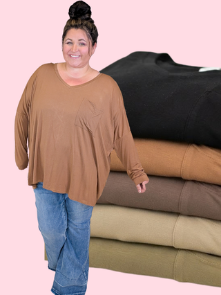 Jamie Luxe Slouchy Long Sleeve Top