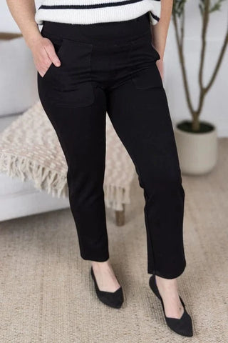 Poppy Pull On Scuba Dress Pants-10- Bottoms Non-Denim-MICHELLE MAE-Styled by Stacked - A Plus Size Women's Boutique in Lakeville, MN