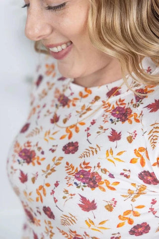 Blair Mockneck Long Sleeve w/Thumbholes in Florals (12 Prints)-2- Long Sleeve Tops-MICHELLE MAE-Styled by Stacked - A Plus Size Women's Boutique in Lakeville, MN