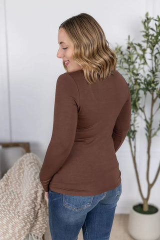 Bailey U-Neck Long Sleeve in Solids (8 colors)-2- Long Sleeve Tops-MICHELLE MAE-Styled by Stacked - A Plus Size Women's Boutique in Lakeville, MN