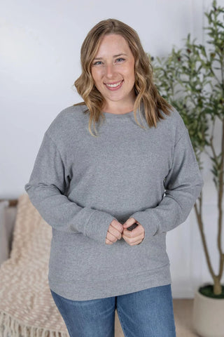 Annie Luxe Brushed Ribbed Pullovers in Solids (17 COLORS!)-2- Long Sleeve Tops-MICHELLE MAE-Styled by Stacked - A Plus Size Women's Boutique in Lakeville, MN