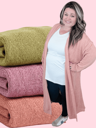 Lois Longline Cardigan (3 Colors)-4- Overlayer Tops-Dear Scarlett-Styled by Stacked - A Plus Size Women's Boutique in Lakeville, MN
