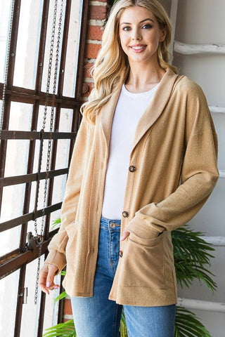 Courtney Cozy Button Front Shirket w/Pockets (2 Colors)-4- Overlayer Tops-HEIMISH-Styled by Stacked - A Plus Size Women's Boutique in Lakeville, MN