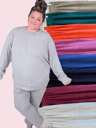 Annie Luxe Brushed Ribbed Pullovers in Solids (17 COLORS!)-2- Long Sleeve Tops-MICHELLE MAE-Styled by Stacked - A Plus Size Women's Boutique in Lakeville, MN