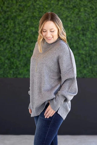 Aurora Cozy Dolman Slouchy Sweater in Solids (3 COLORS)-2- Long Sleeve Tops-Michelle Mae-Styled by Stacked - A Plus Size Women's Boutique in Lakeville, MN
