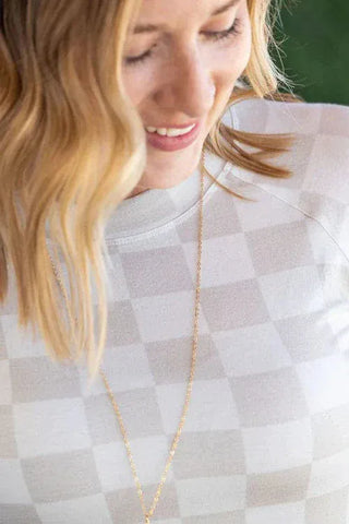 Blair Mockneck Long Sleeve w/Thumbholes in Prints (Non-Florals)-2- Long Sleeve Tops-MICHELLE MAE-Styled by Stacked - A Plus Size Women's Boutique in Lakeville, MN