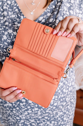 Joy Susan Crossbody Clutch in Sienna Sunset