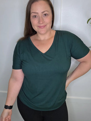 Ashley Ultimate Dolman Tee in Short Sleeve Solids (15 colors)-1- ShortSlv/Slvless Tops-Michelle Mae-Styled by Stacked - A Plus Size Women's Boutique in Lakeville, MN