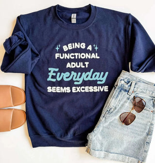 Functional Adult Crewneck Pullover in Navy-6- Graphic Tops-MUGSBY-Styled by Stacked - A Plus Size Women's Boutique in Lakeville, MN