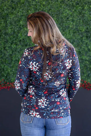 PHC Cozy Cloud Funnel in Dark Holiberry-3- Hooded Tops-MICHELLE MAE-Styled by Stacked - A Plus Size Women's Boutique in Lakeville, MN