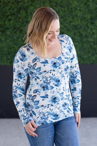 Bailey U-Neck Long Sleeve in Florals (6 Prints)