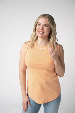 Genie High Neck Striped Tank (7 Colors)