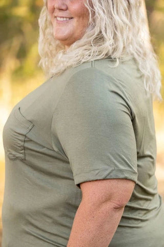 Pocketful of Perfect- Solid Tees (lots of colors!)-1- ShortSlv/Slvless Tops-Michelle Mae-Styled by Stacked - A Plus Size Women's Boutique in Lakeville, MN