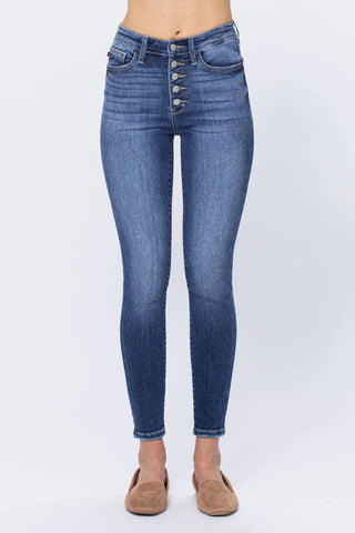 Judy Blue High-Rise Buttonfly Skinny