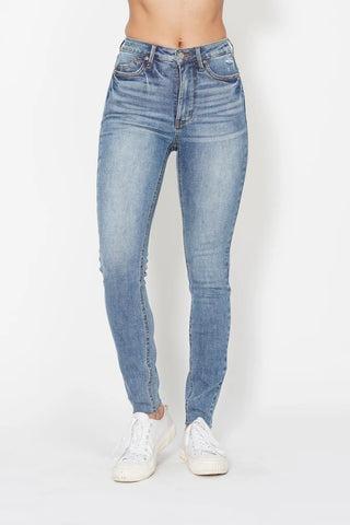 Judy Blue Shield Pocket Tummy Control Vintage Wash Skinny