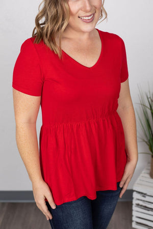 Flatter + Stretch Mini-Ruffle Top (more colors!) Tops Michelle Mae 