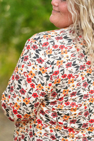 Tinley Cardigan in Florals (2 colors)-2- Long Sleeve Tops-MICHELLE MAE-Styled by Stacked - A Plus Size Women's Boutique in Lakeville, MN