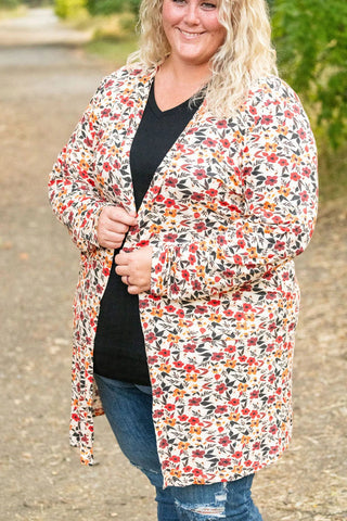 Tinley Tissue Weight Pocket Cardigan in Florals (6 Colors)-4- Overlayer Tops-MICHELLE MAE-Styled by Stacked - A Plus Size Women's Boutique in Lakeville, MN
