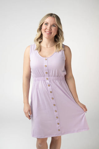 Beverly Button Front Tank Dress w/Pockets in Solids (3 Colors)