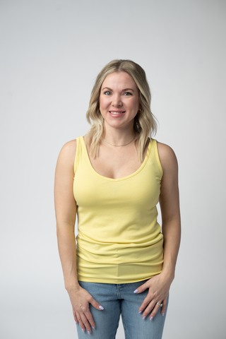 Kennedy Rounded Vneck Tank in Solids (4 Colors)