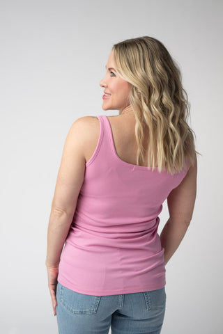 Kennedy Rounded Vneck Tank in Solids (4 Colors)
