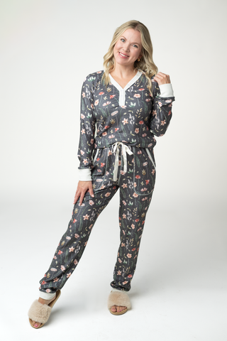 Jameson Luxe Henley + Pant Pajama Set (3 Prints)