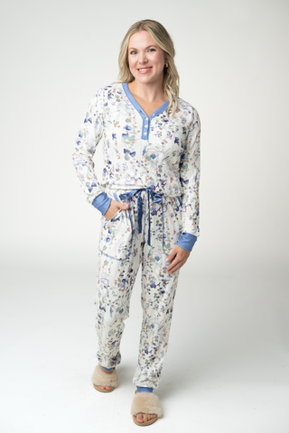 Jameson Luxe Henley + Pant Pajama Set (3 Prints)