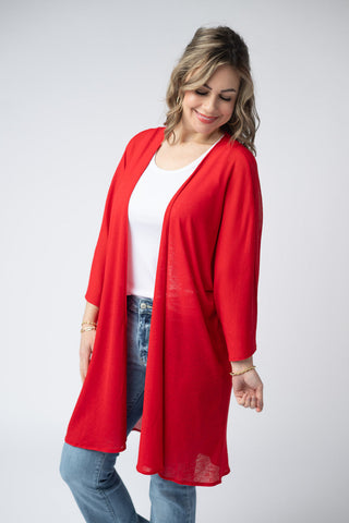 Markie Solid Flowy Kimono