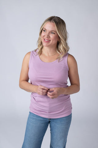 Livi Triple Stretch Scoopneck Tank in Solids (17 Colors)