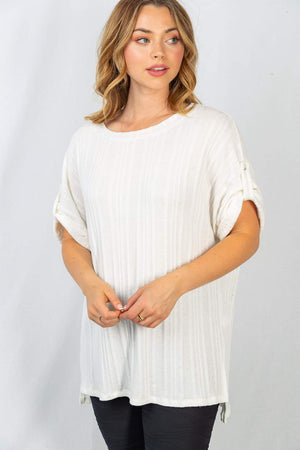 Lillian Lightweight Short Sleeve Sweater Top