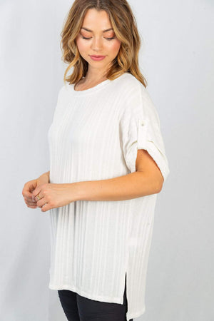 Lillian Lightweight Short Sleeve Sweater Top