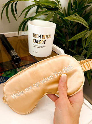 ***DOORBUSTER***Wake Me Up When I'm Rich Eye Mask-12- Accessories & Gifts-with love molly-Styled by Stacked - A Plus Size Women's Boutique in Lakeville, MN